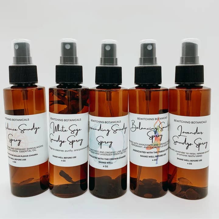 Bewitching Organics Smudge Spray for wholesale by Bewitching Botanicals