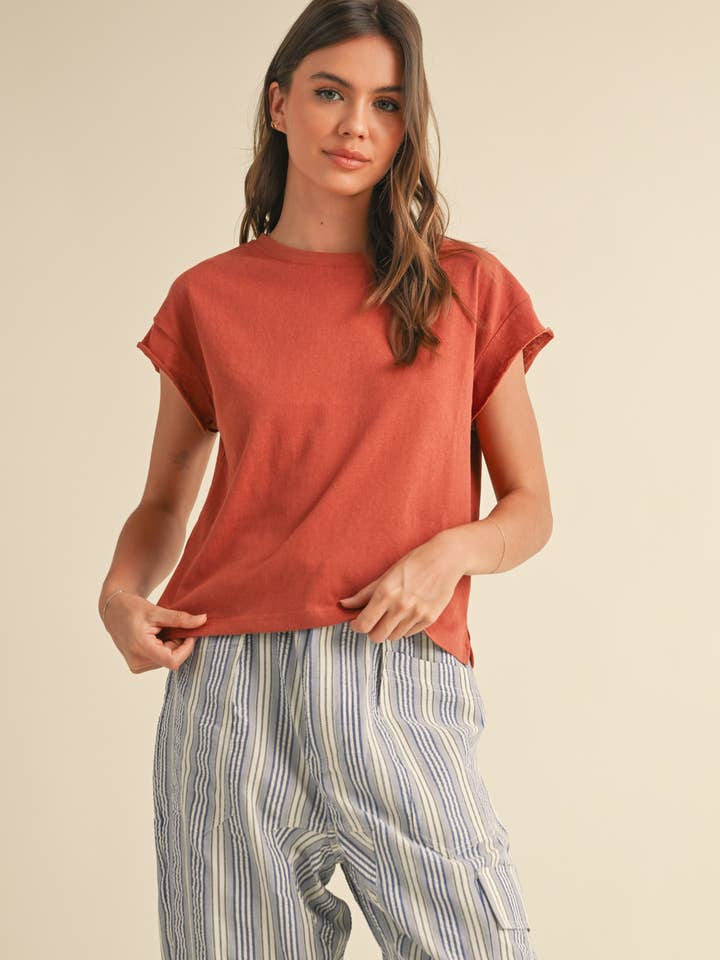 MIOU MUSE - Wholesale T-Shirt - Women's - T3883 LIGHT WEIGHT T SHIRTS