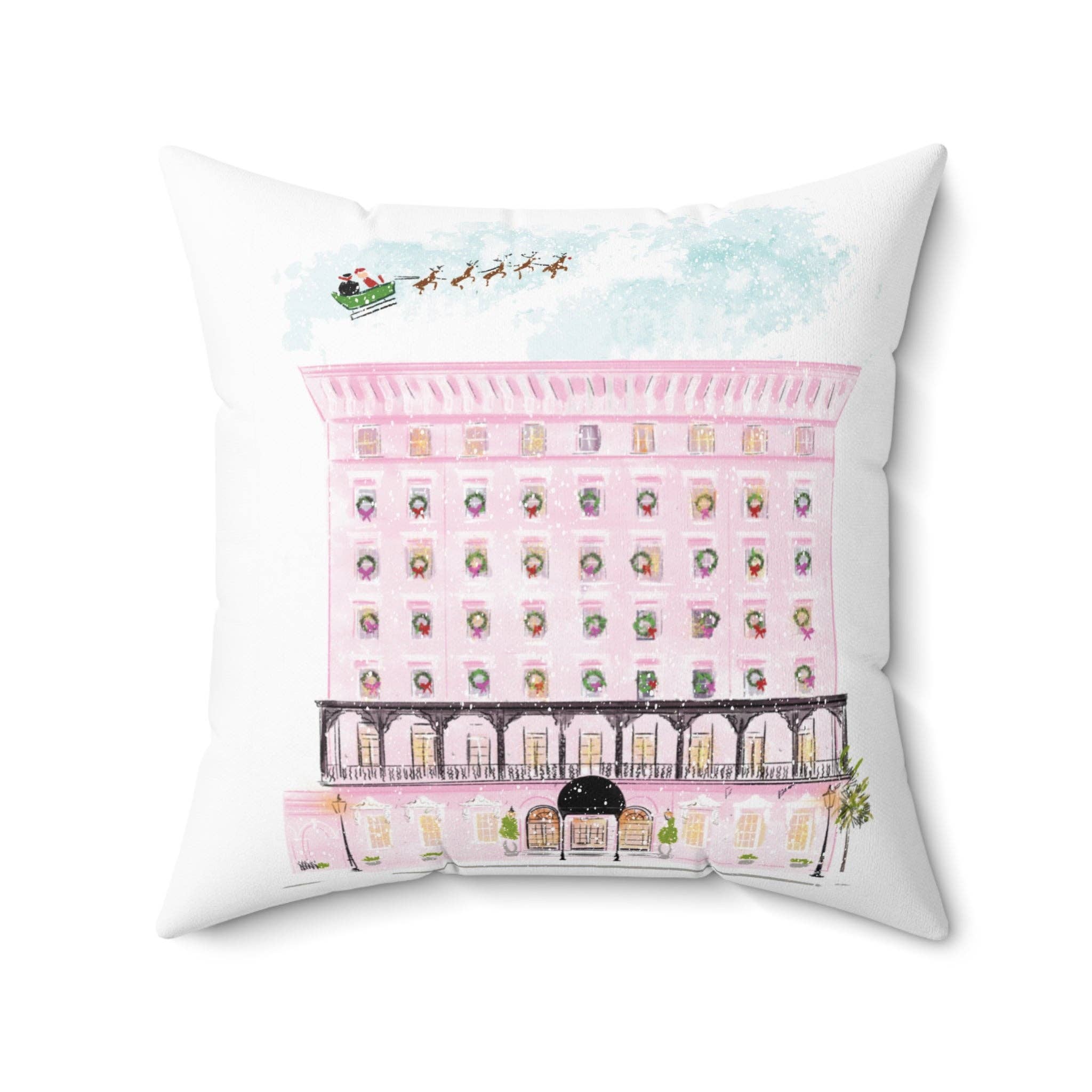 Rebecca Illustrated - Wholesale Throw/Decorative Pillow - Mills House At Christmas-Pillow10
