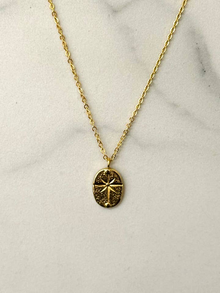 Stainless Steel Northern Star Motiffed Necklace for wholesale by Cassette Barcelona