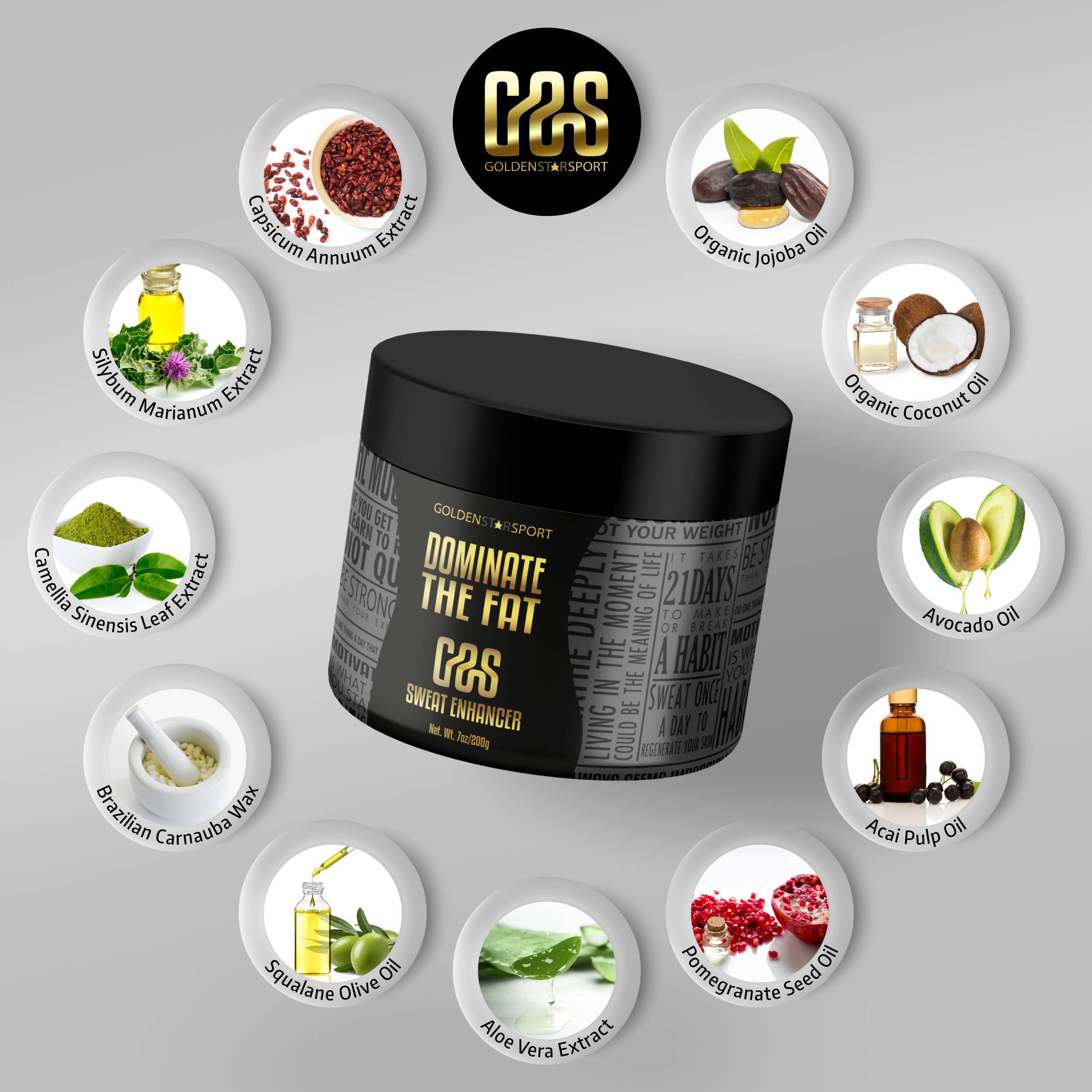 SC Goldenstarsport - Vente Crème/lotion pour le corps - Crème anti-transpiration Goldenstarsport pour l'entraînement3