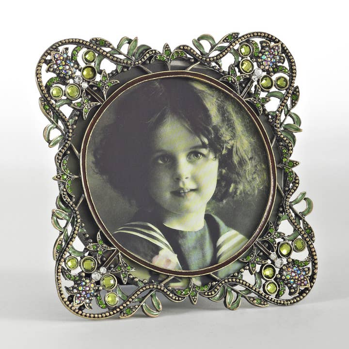Marco de fotos con joyas, color verde dinámico para venta al por mayor de Saro Lifestyle