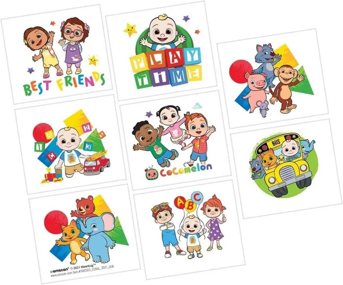Party Expo, LLC - Wholesale Temporary Tattoo - Kids - Cocomelon - Tattoos0