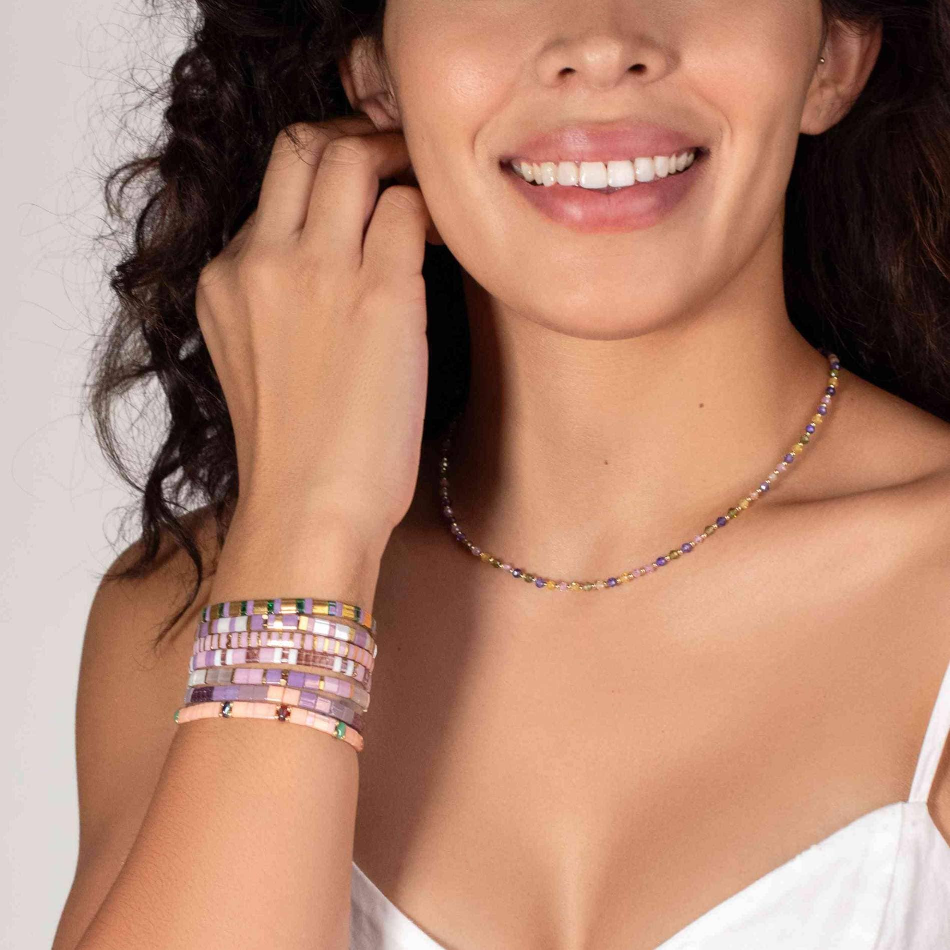 Koss Design – wholesale Pärlband/Pärlhalsband – Sola - Stenhalsband3