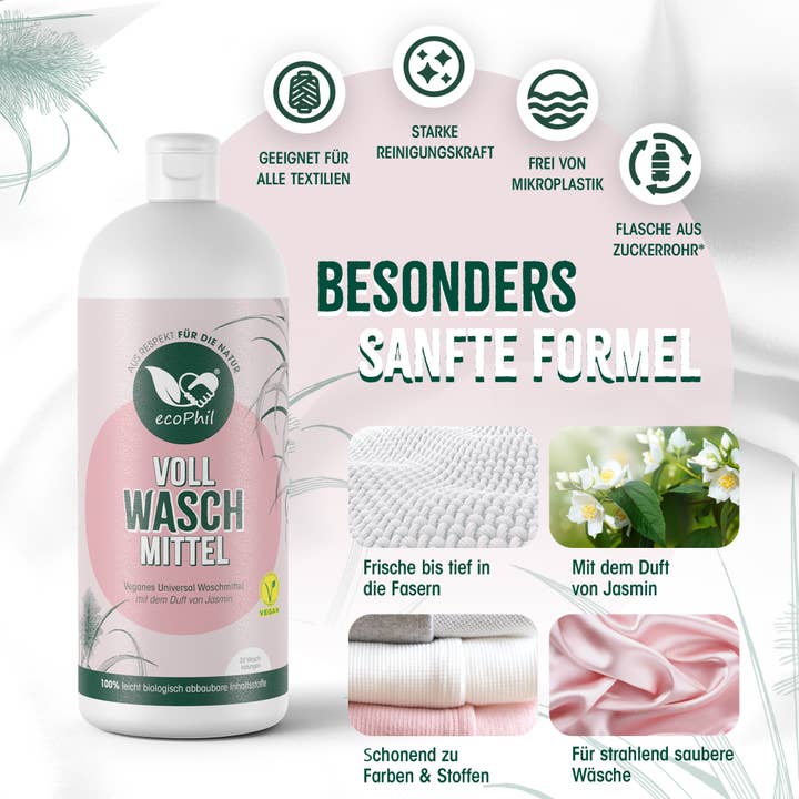 Ecophil GmbH – wholesale Flytande tvättmedel – EcoPhil - kraftfullt tvättmedel för färgade kläder2