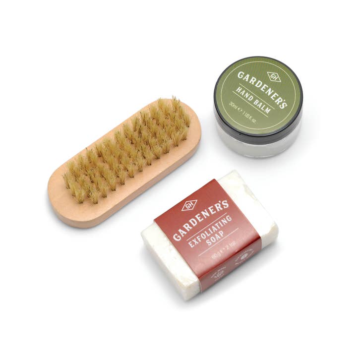 Gentlemen's Hardware - Wholesale Hand Soap/Wash - Gardener's Handcare Kit - Nail Brush, Soap, Balm