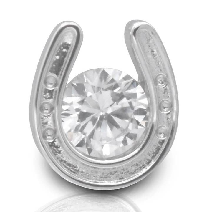 Kelly Herd Krawattennadel, Hufeisen, Sterlingsilber für den Großhandel von Kelly Herd Jewelry