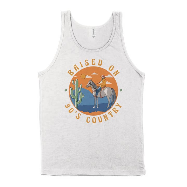 FreakyTeeFactory - Vente T-shirt sérigraphié – femme - T-shirt rétro années 90 country avec motif cowboy et cheval style vintage21