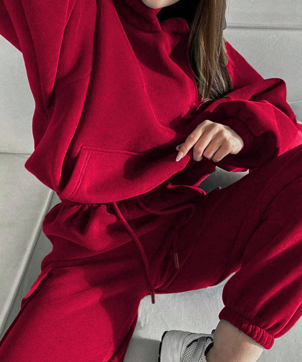 Aria Romance – wholesale Träningskläder – Dam – Prestanda Fleece Hoodie Jogger Set8