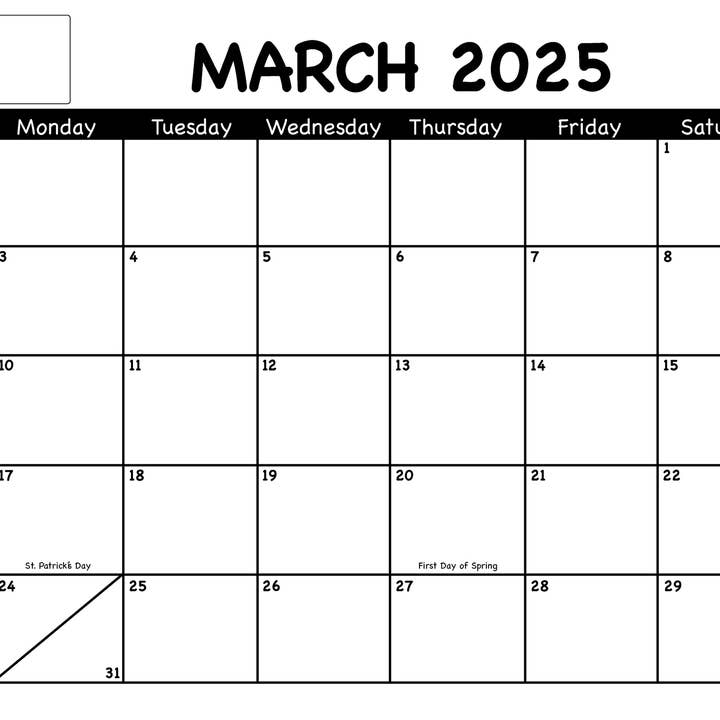 Creative Shapes Etc. - Wholesale Calendar - Academic Year Desk Calendar- Set of 2 Black & White with Pre