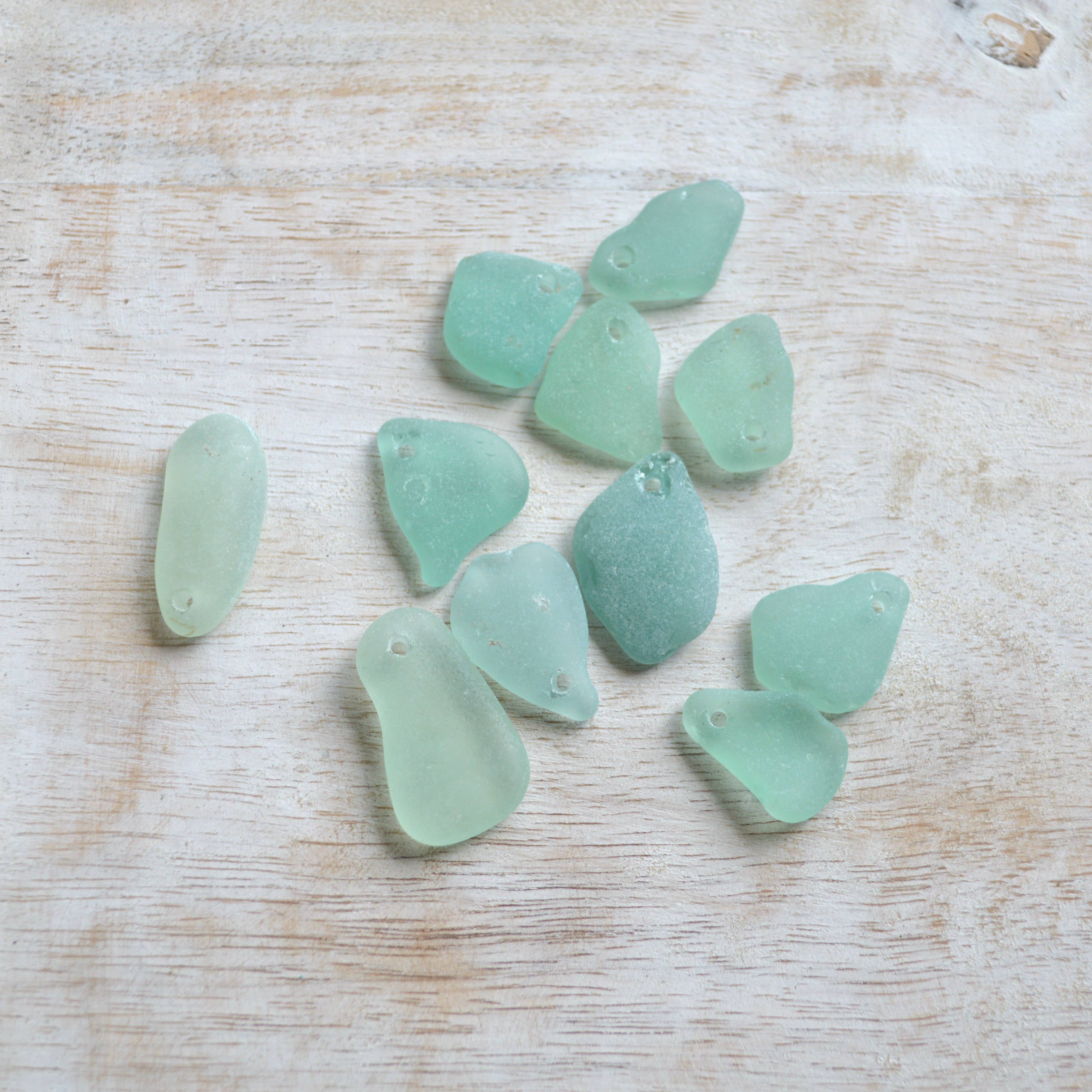 Salty But Sweet – wholesale Pendant/charm necklace – Aqua Sea Glass Pendant2