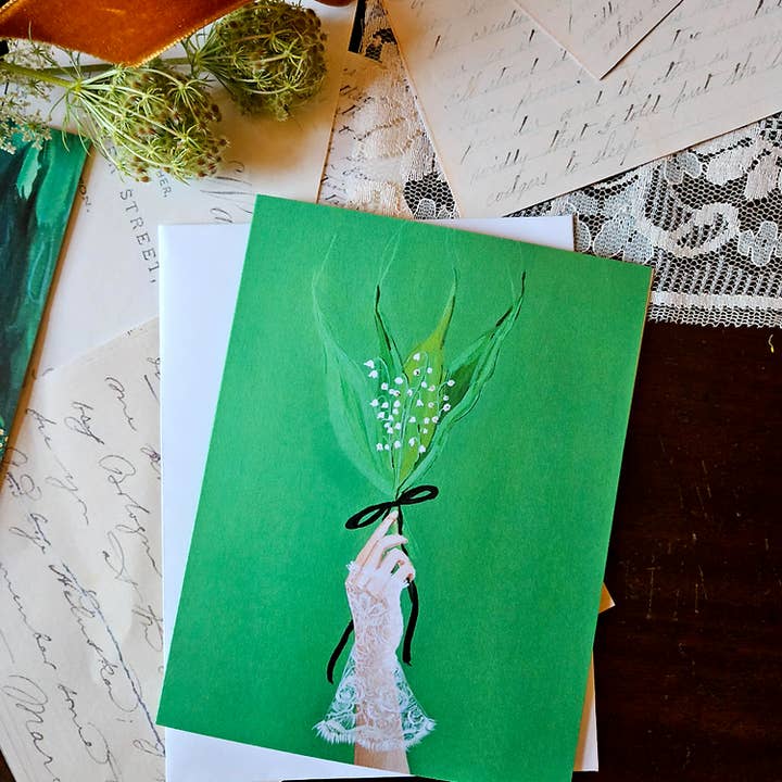 JANET HILL STUDIO - Wholesale Everyday Greeting Card - Dainties. Botanical Flower Card.