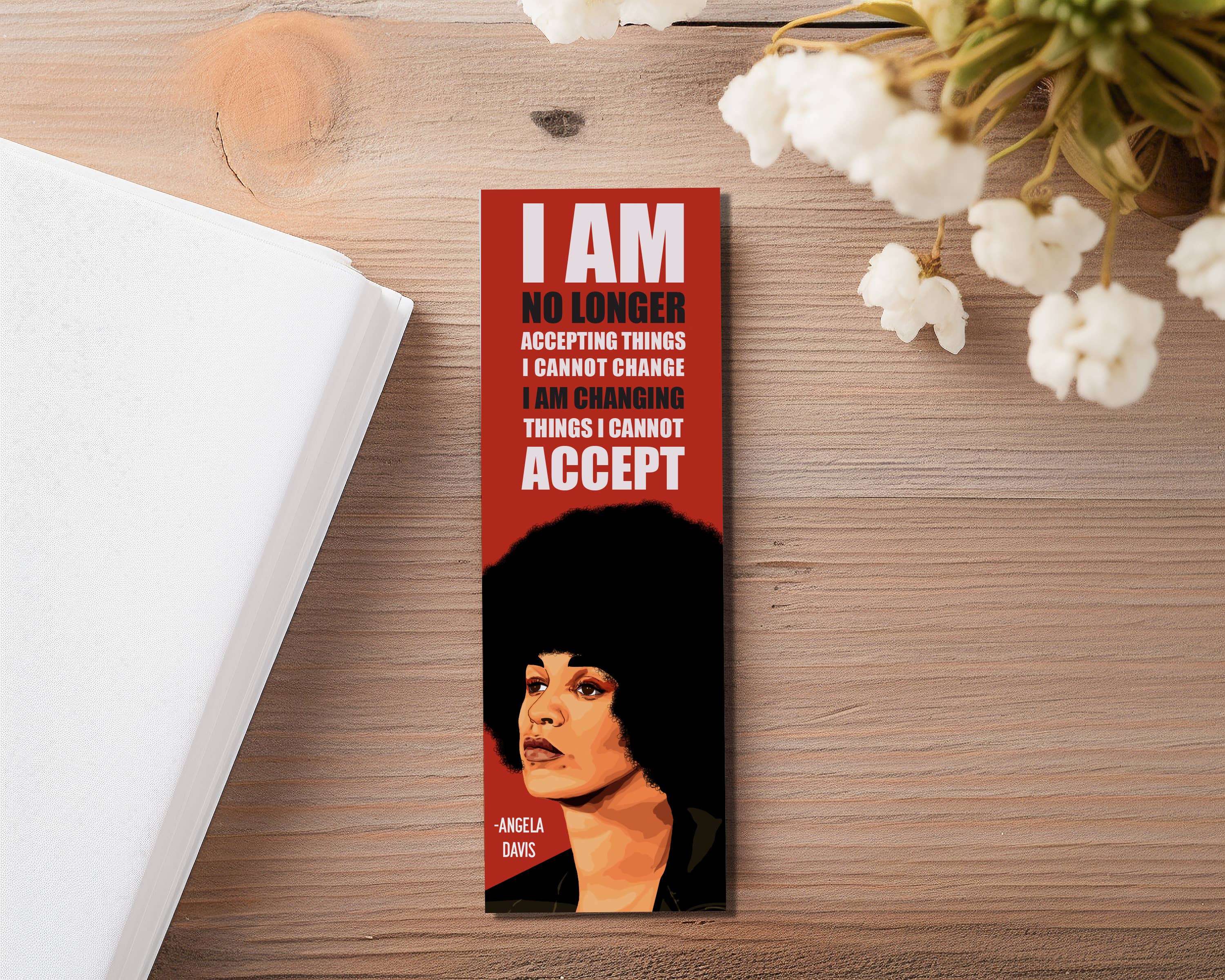 Taylor McManus Illustration - Wholesale Bookmark - Angela Davis Bookmark0