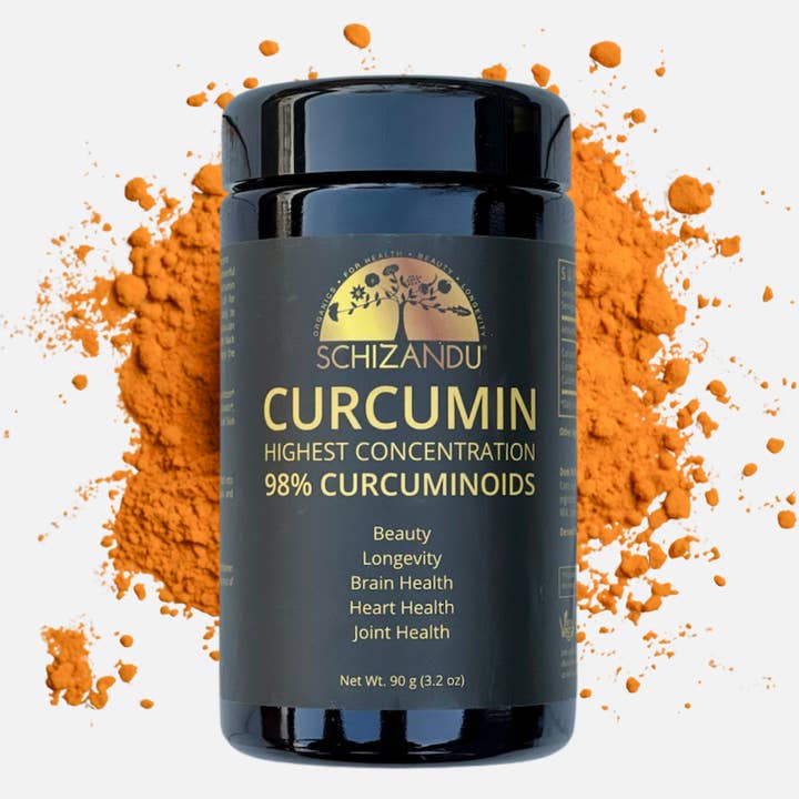 Curcumin 98% Extract in Miron Glass for wholesale by Schizandu Organics