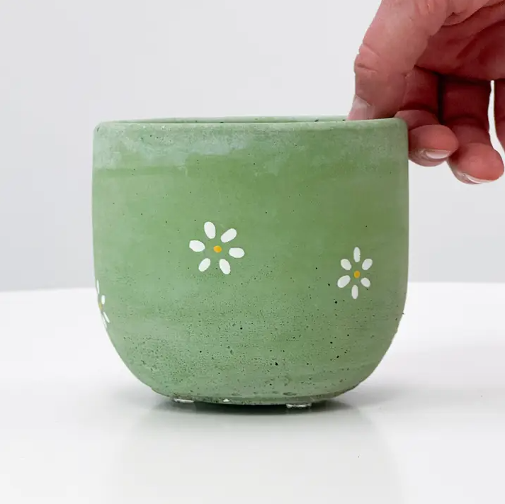 The Plant Supply - Wholesale Plant Pot - Concrete Planter - 4" | Plant Pot With Drainage Hole2