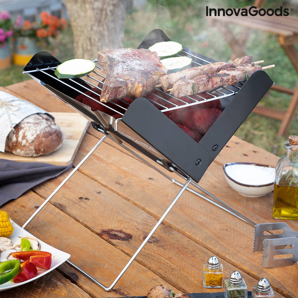 InnovaGoods - Wholesale Outdoor Grill Tools - InnovaGoods Mini Portable Folding Charcoal Barbecue2