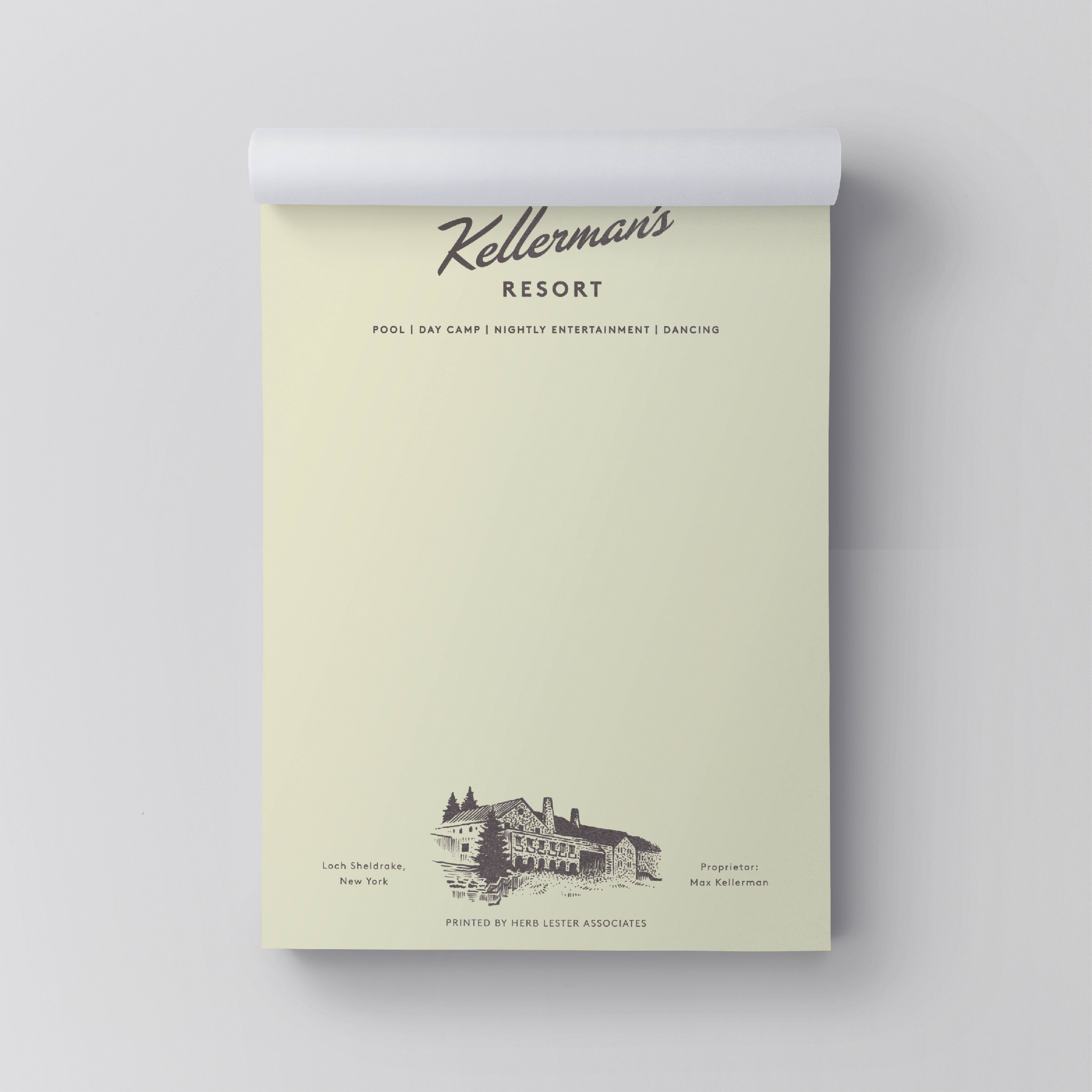 Herb Lester Associates - Wholesale Notepad - Kellerman's Resort: Fictional Hotel Notepad Set