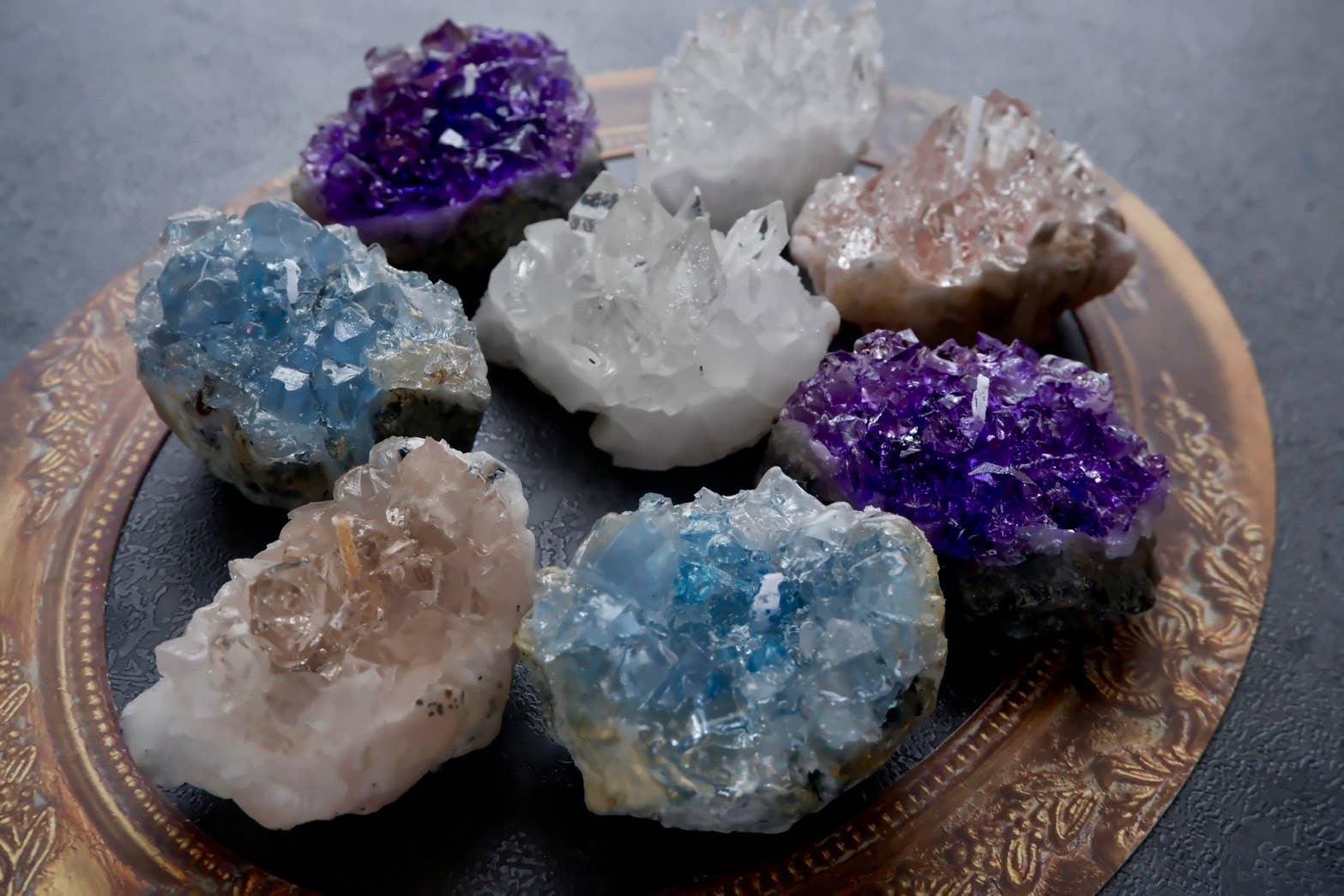 House of Shokunin - Wholesale Novelty Candle - L Handcrafted Crystal Scented Candle, Crystal Candle, Decorative Candle, Home Decor, Living Space Decoration, Spiritual Gift Decorative Candle Artist Candle11