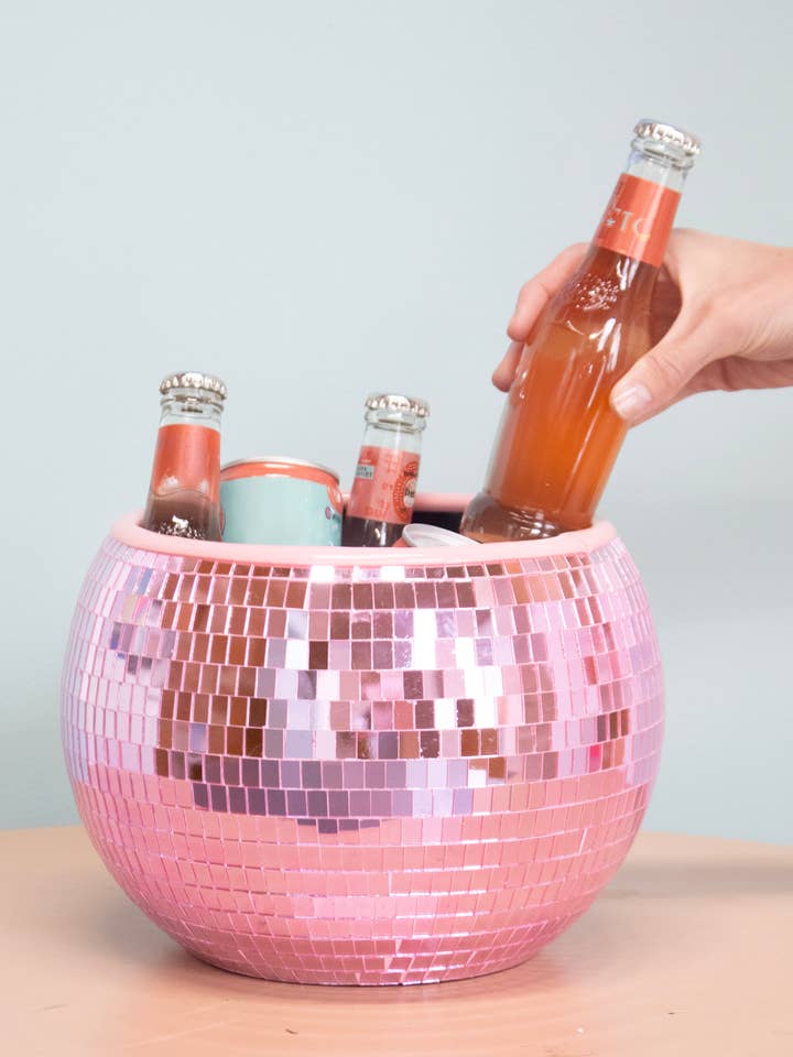 Pink Disco Ice Bucket for wholesale by NPW
