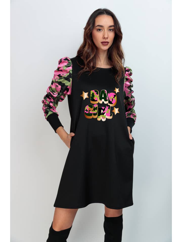Chill&Buy - Wholesale Dress - Women's - Bad Rebel Canela Sleeve Women's Dress