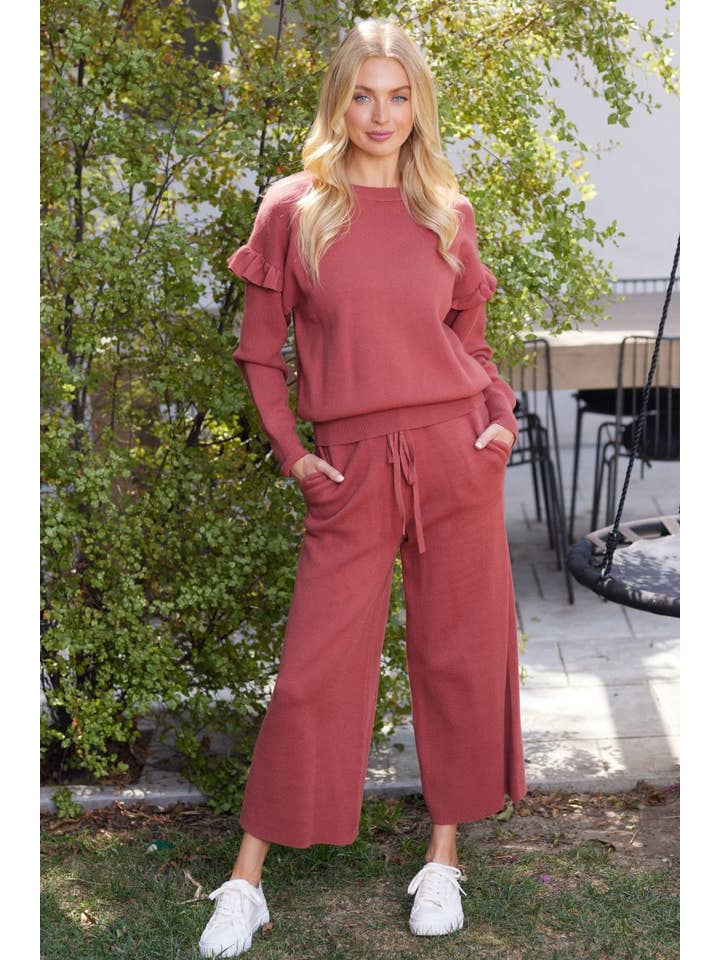 Vanilla Monkey - Wholesale Top & Pant Set (NOT Loungewear) - Women's - Solid Sweater Set5