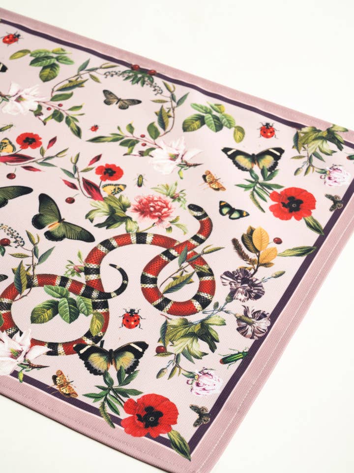 Tischset Rosa Schlange für den Großhandel von Muzaluci