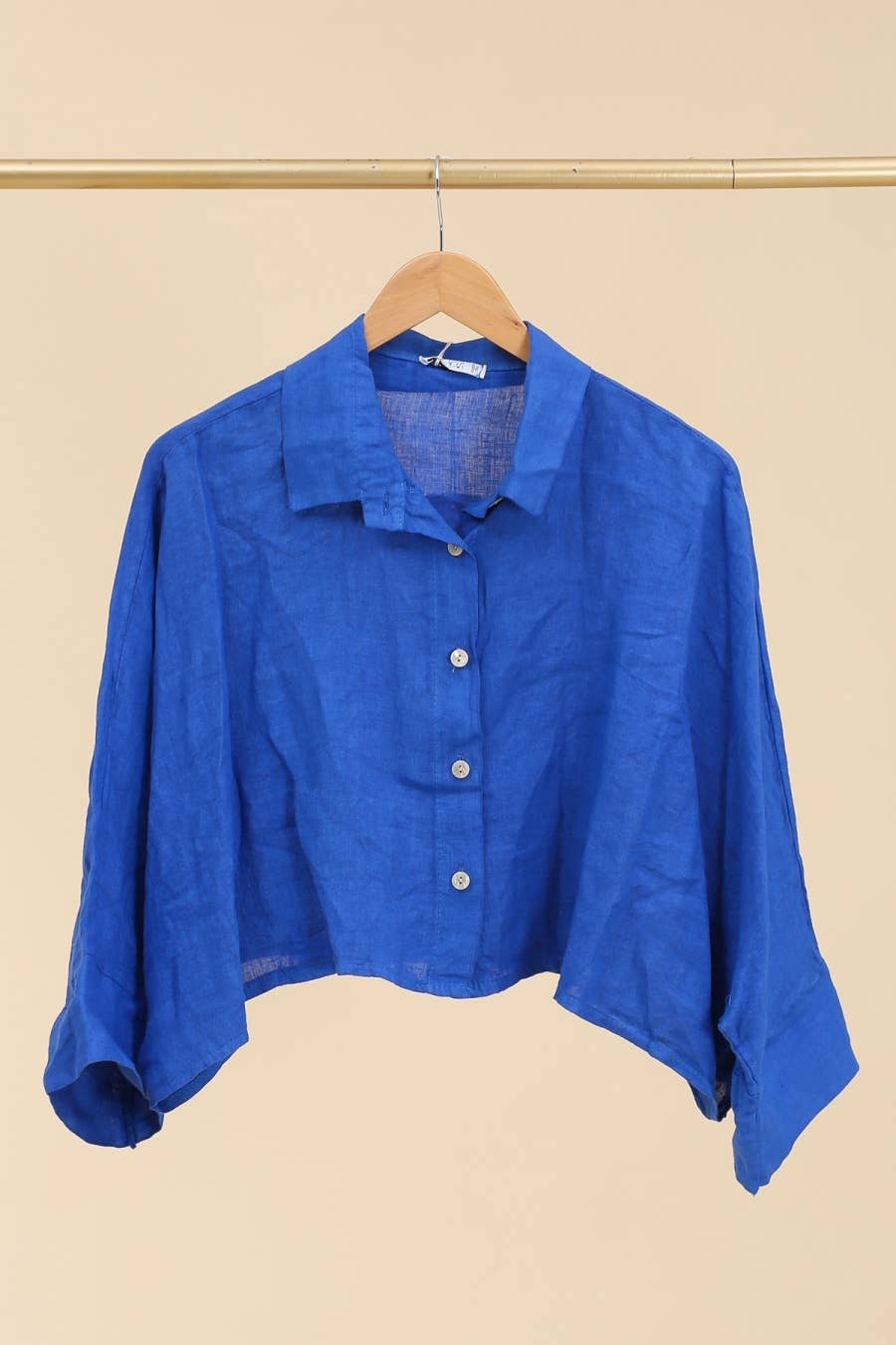 la maison des fibres naturelles - Wholesale Button Down Shirt - Women's - Linen crop shirt 83263 100% linen3