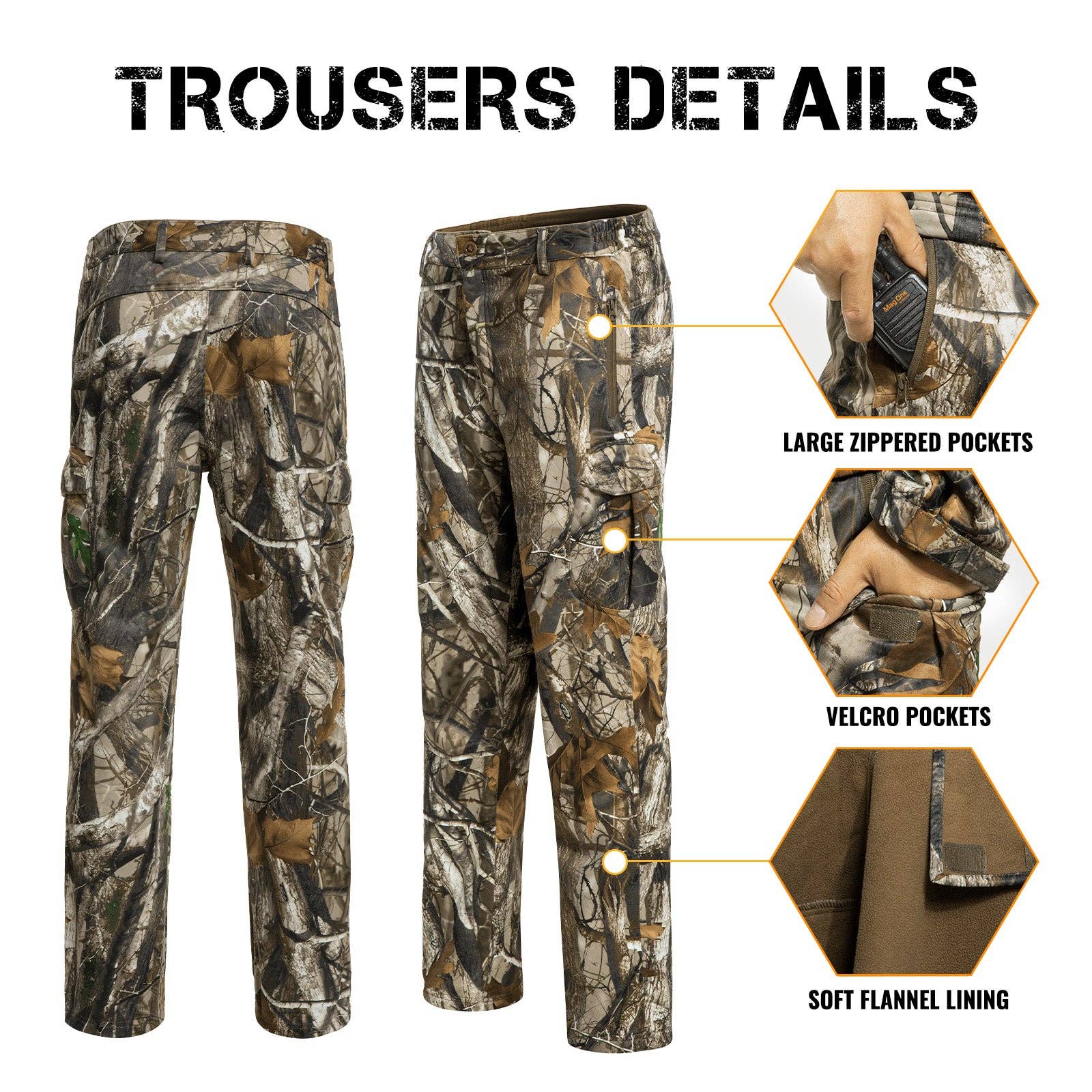 Antarctica Outdoors - Wholesale Top & Pant Set (NOT Loungewear) - Men's - Quiet Hunting Clothes Suit Clothing Gear Camouflage Hoodie Jacket Pants4