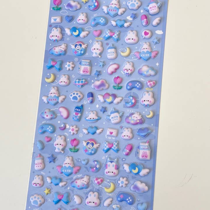 BCmini - Wholesale Sticker - 11023 Tiny Animal Food Court Puffy Assorted Stickers-127