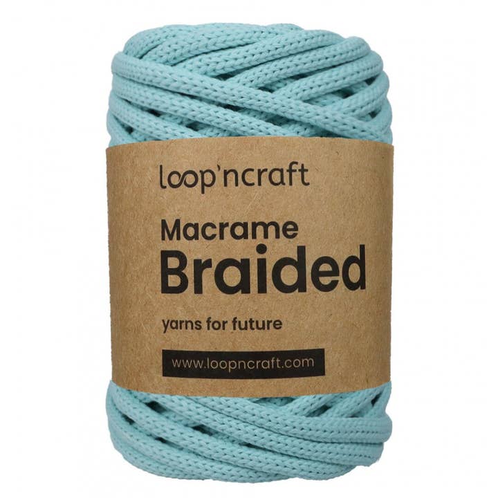 Loop'ncraft - Wholesale Yarn - Loopncraft Macrame Braided 6 mm, Braided Macrame