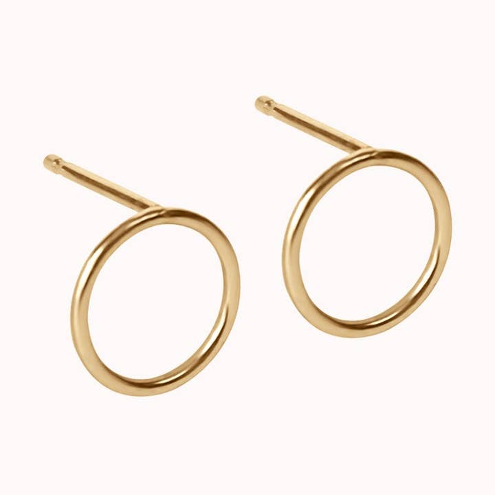 Large Circle Stud Earrings for wholesale by NOLIA Jewelry