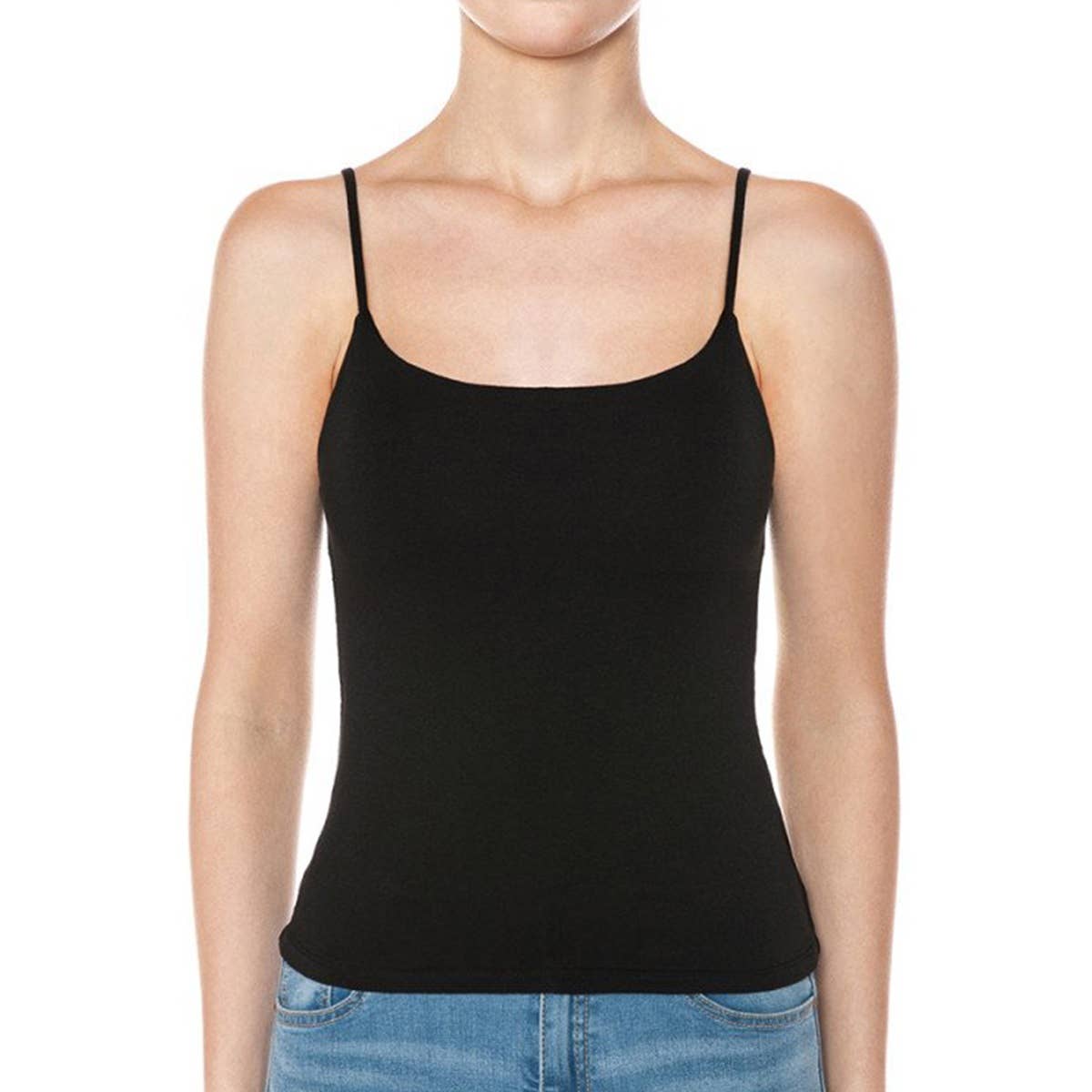 UP CLOTHING - Vente Caraco – femme - DÉBARDEUR À DOUBLE COUCHE À ENCOLURE DÉGAGÉE8