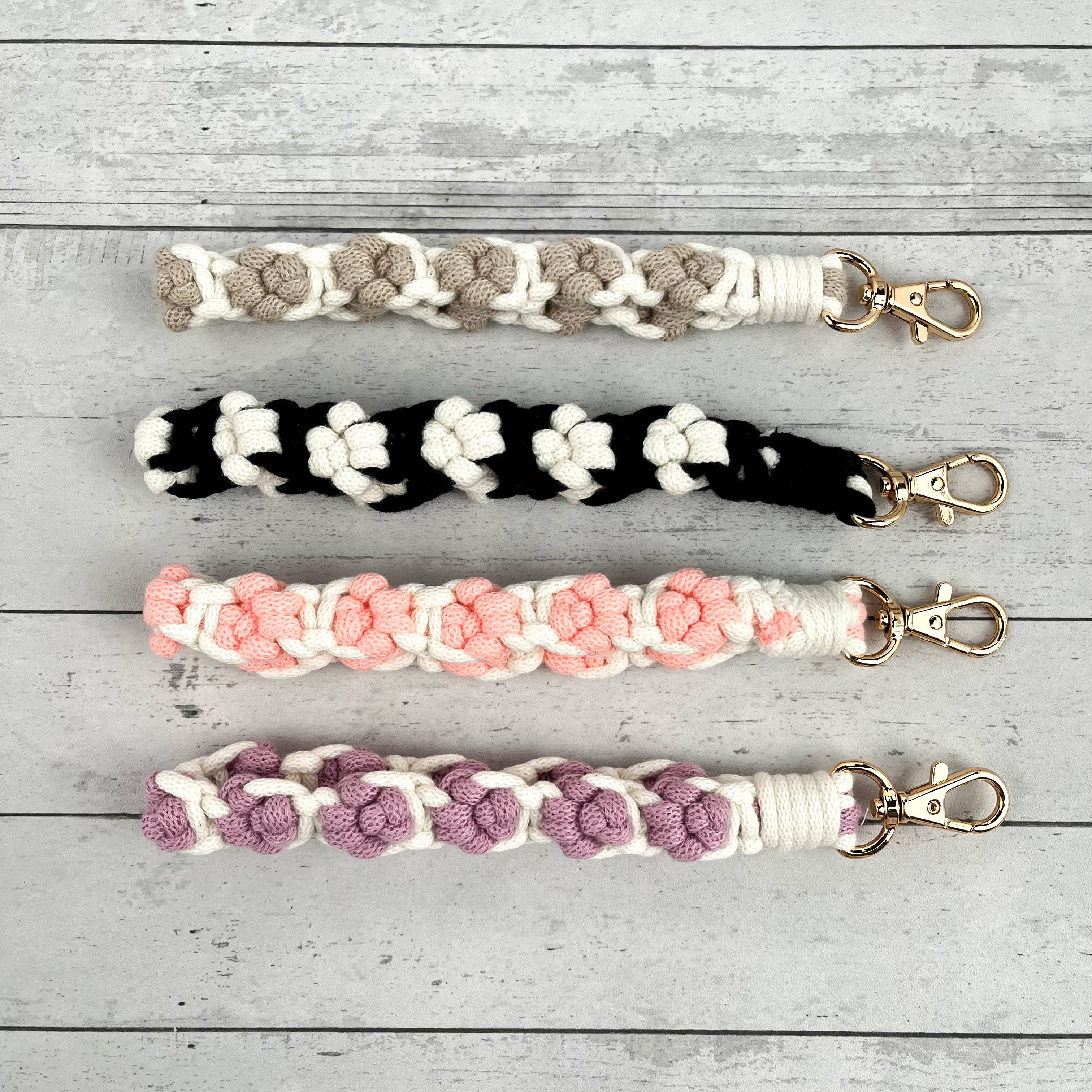 SoapElenGlen - Vente Porte-clés – femme - Bracelet de poignet patte de chat fait main, porte-clés et sangle de téléphone mignons5