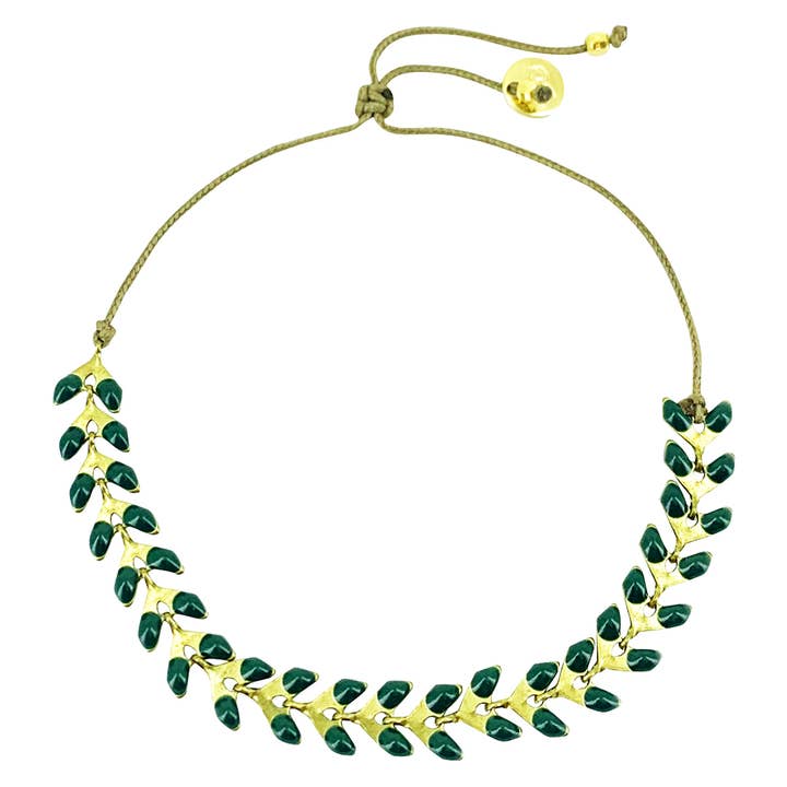 Sophie Deschamps Bijoux – Engroshandel Armbånd med led og kæde – LEOPOLD armbånd med emaljeret kæde15