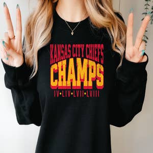Kansas City Chiefs Women's Off Shoulder T-shirt Loose Printed Tee