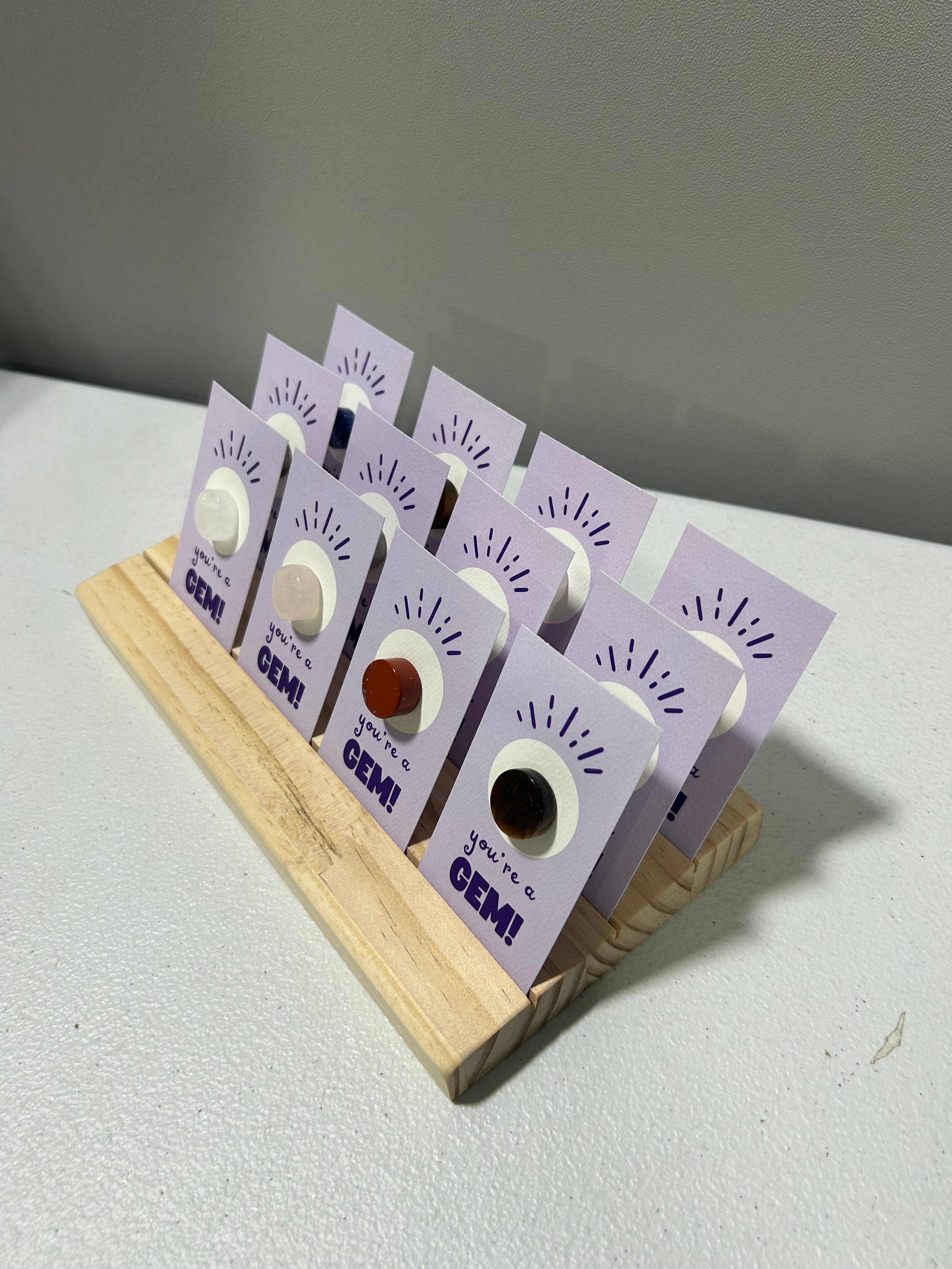 Pebble House – Pedra/cristal espiritual por atacado – "És uma Jóia!" MINI Cartão de Saudação com Cristais - Cristais e Pedras6