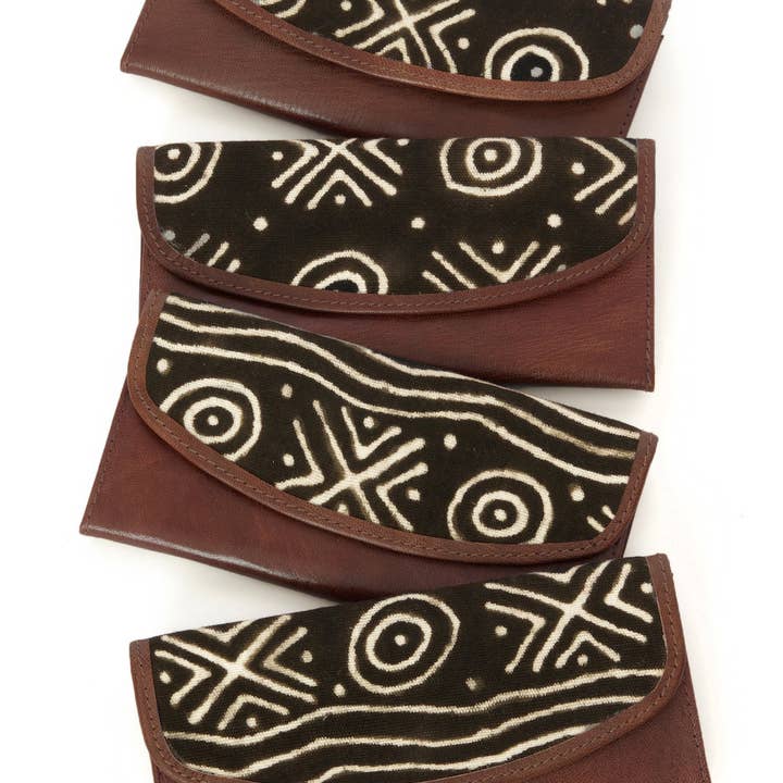 Swahili | AFRICAN MODERN - Wholesale Wallet - Women's - Cosmopolitan Mudcloth & Leather Women's Wallet1