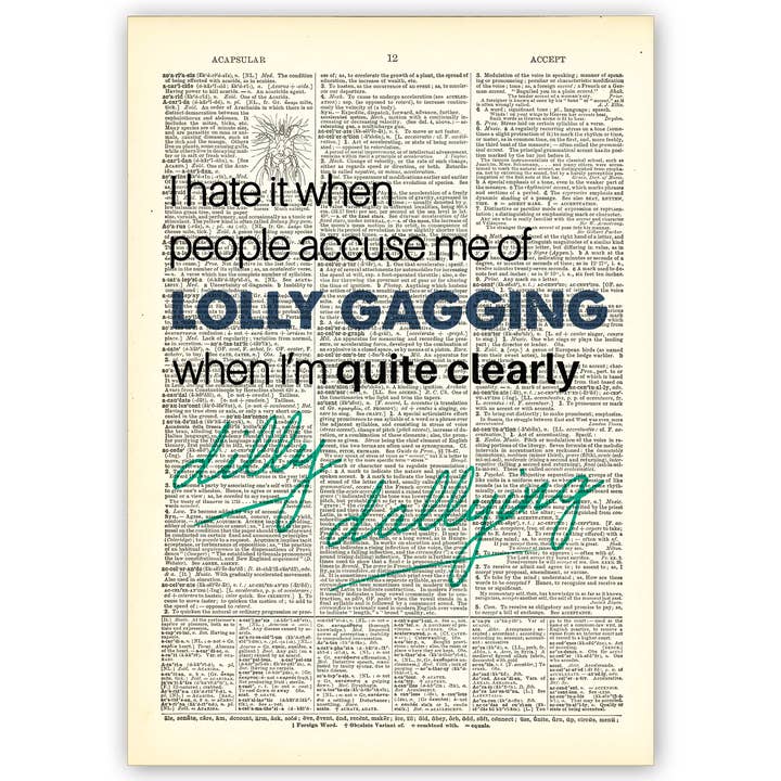 Art Print Dictionary Page | I Hate It When People for wholesale by Vintage Dictionary Art