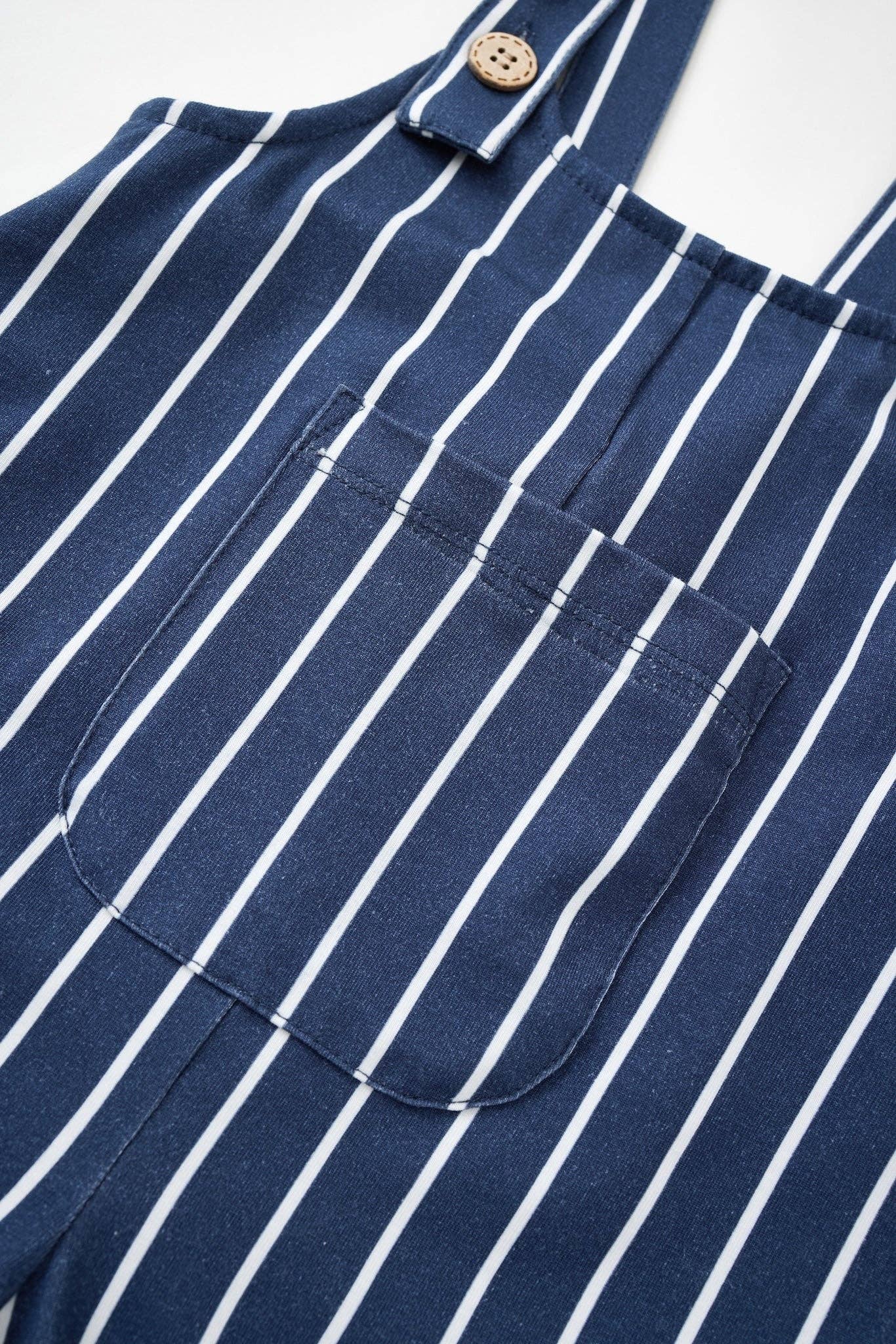 Norsu Organic - Wholesale Overalls - Kids - Organic Cotton Kids Overalls-Navy stripe2