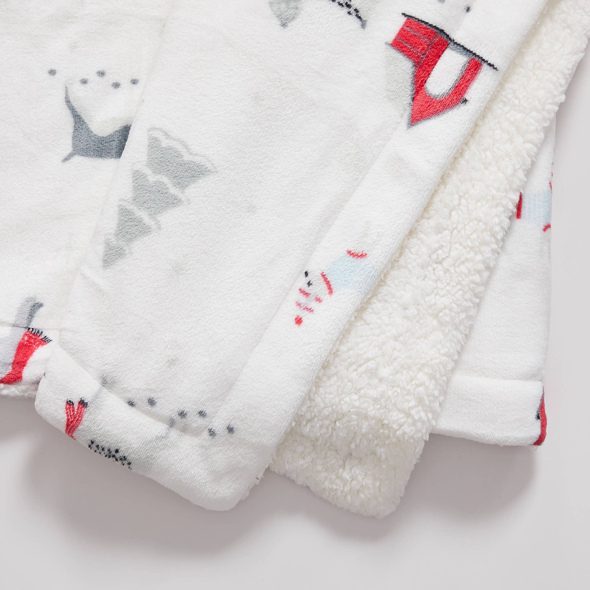 BH Collective - Wholesale Throw Blanket - Throw Blanket - Holiday Printed Sherpa - Eve Collection43