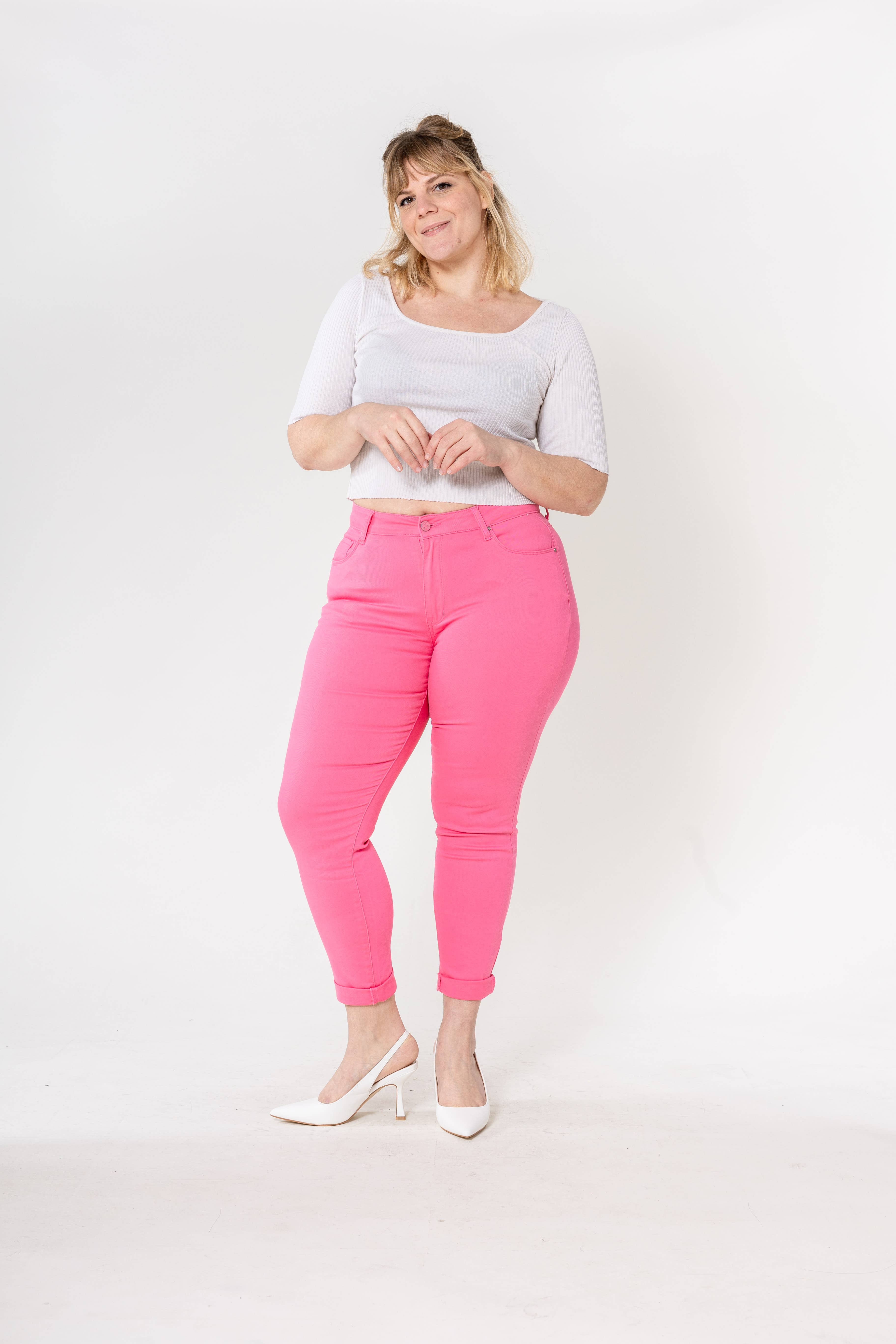 Nina Carter – Calças - Mulher por atacado – Tamanho Plus Curve Plus Tamanho Voltar ao Pescoço P19945