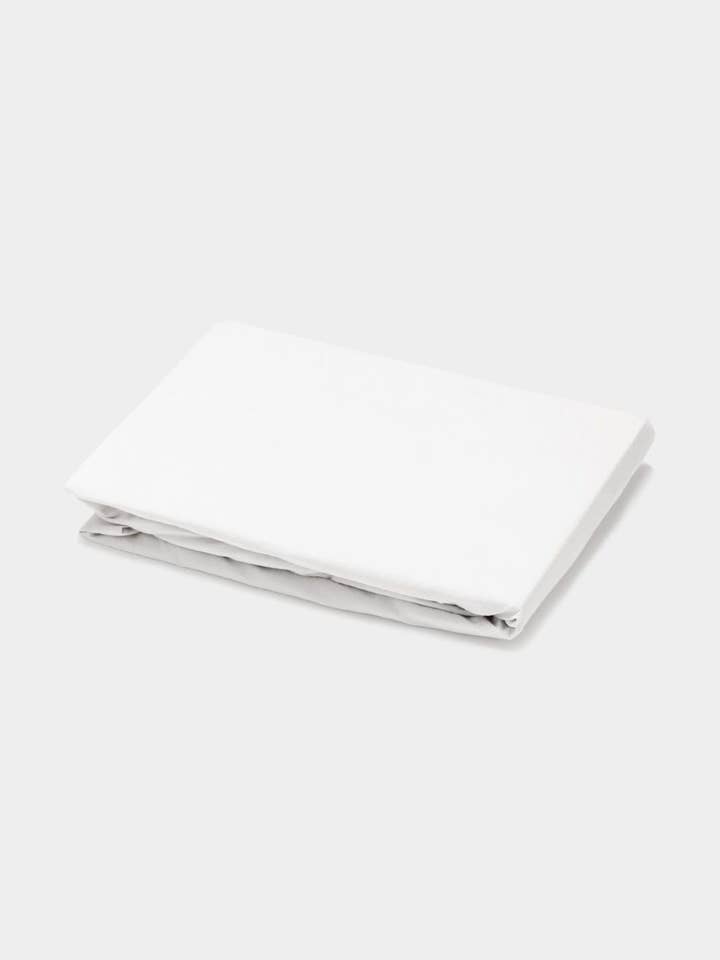 Percale fitted sheet - White for wholesale by Sekan