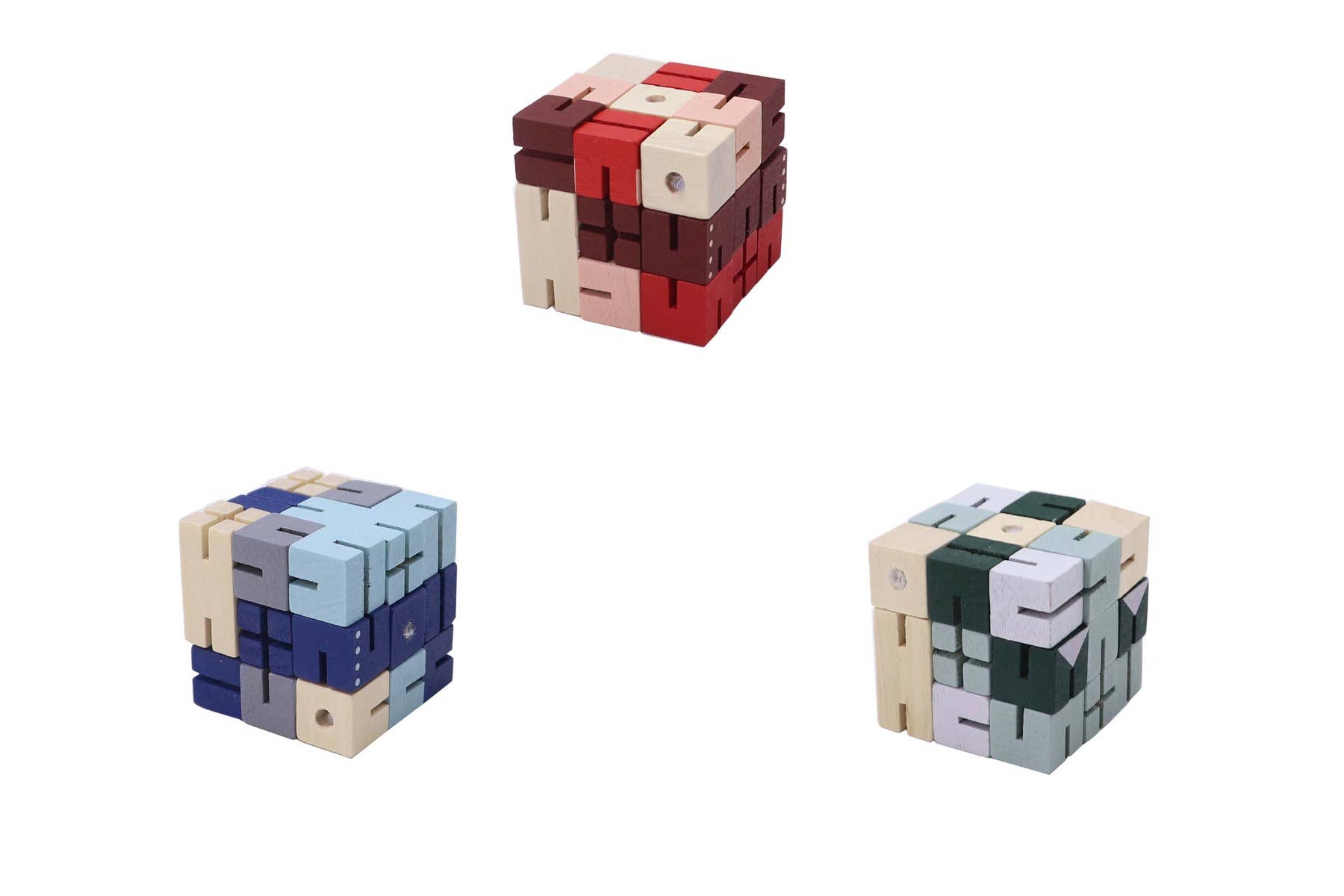 ToysLink - Wholesale Wood toy – Child - Wooden Twist and Lock Robot2