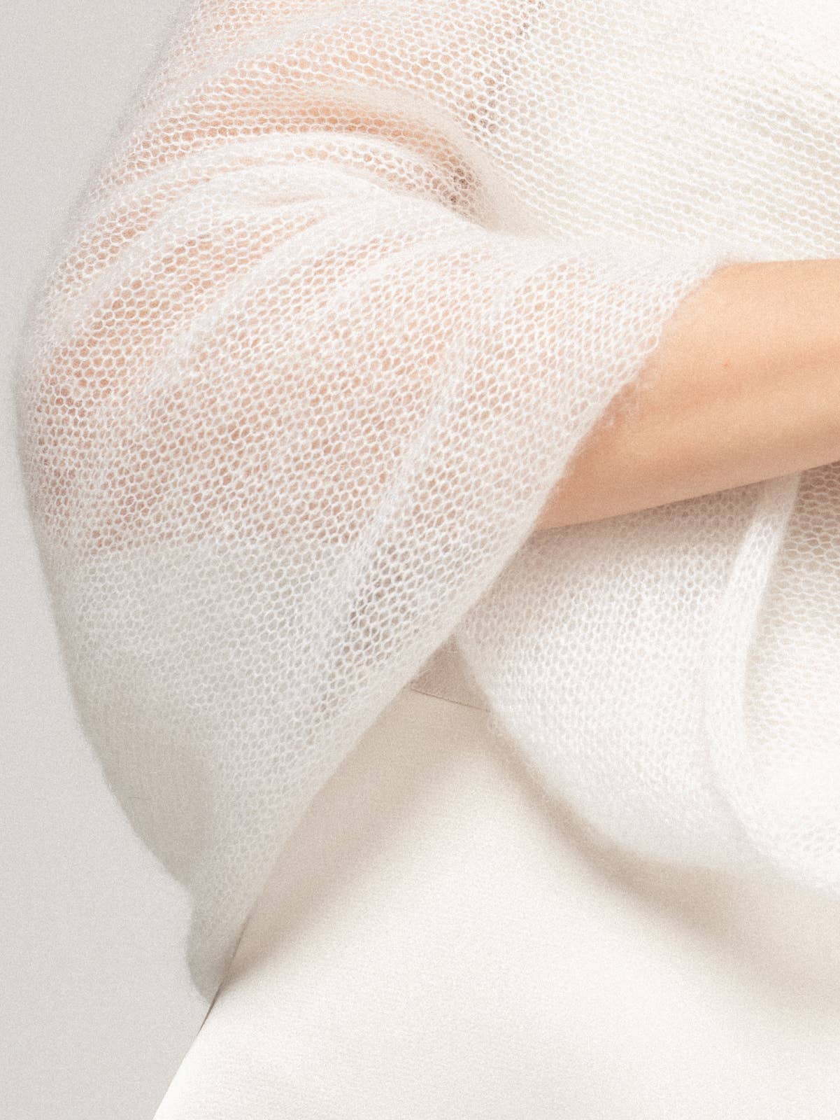 WOOL HOUSE - Wholesale Wrap - Women's - Mohair Wrap Modern Wedding Shrug / EMMA12