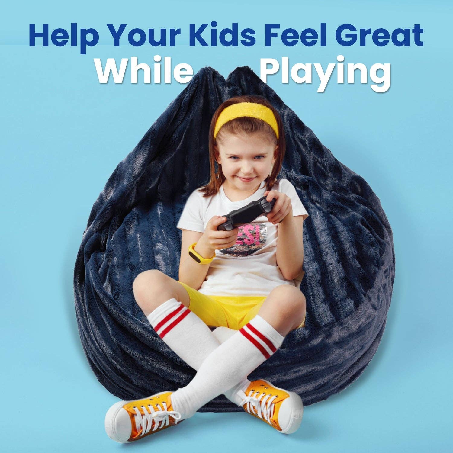 Cheer Collection - Vente Peluche – enfant et bébé - Pouf en fausse fourrure de la collection Cheer et rangement pour animaux en peluche7