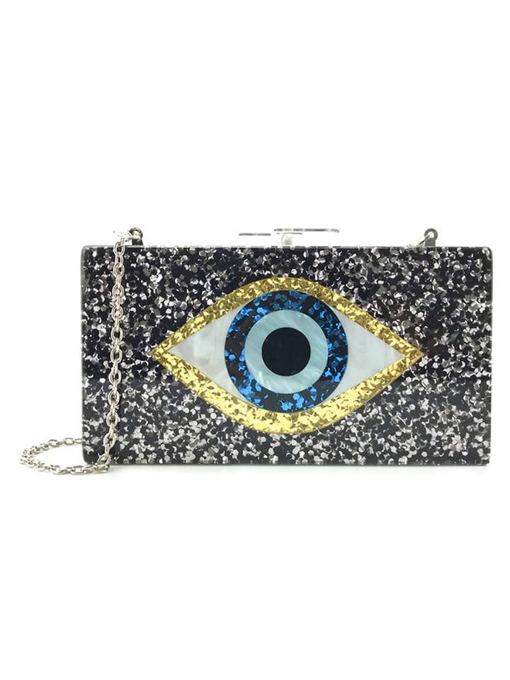 Against Evil Eye Acrylic Evening Bags HB1007 for wholesale by Ole