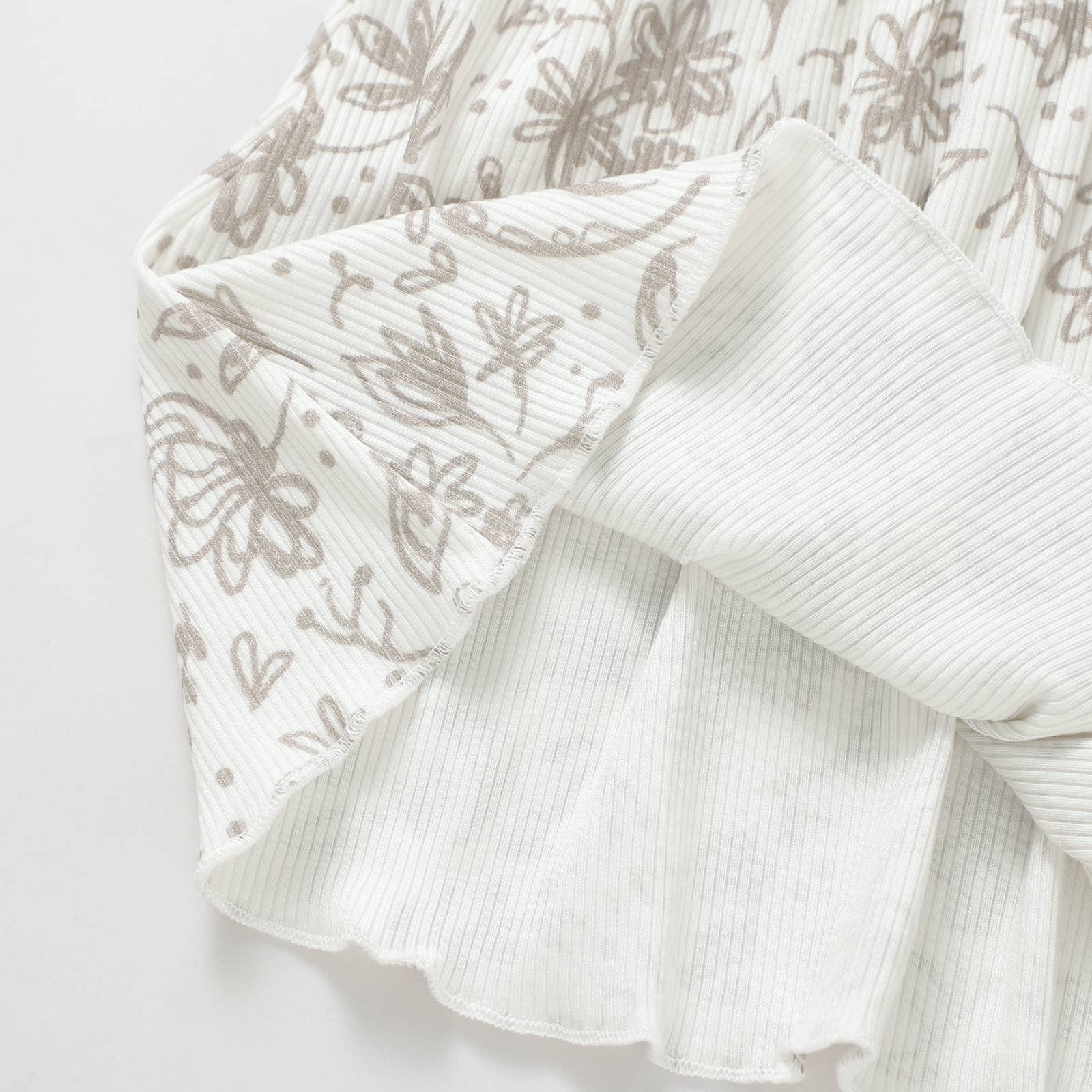 Almond Bud - Wholesale Top en broek set - Kinderen - De Kleine Elfjes Set | Geribd Bamboe Meisjes Set | Baby Peuter3