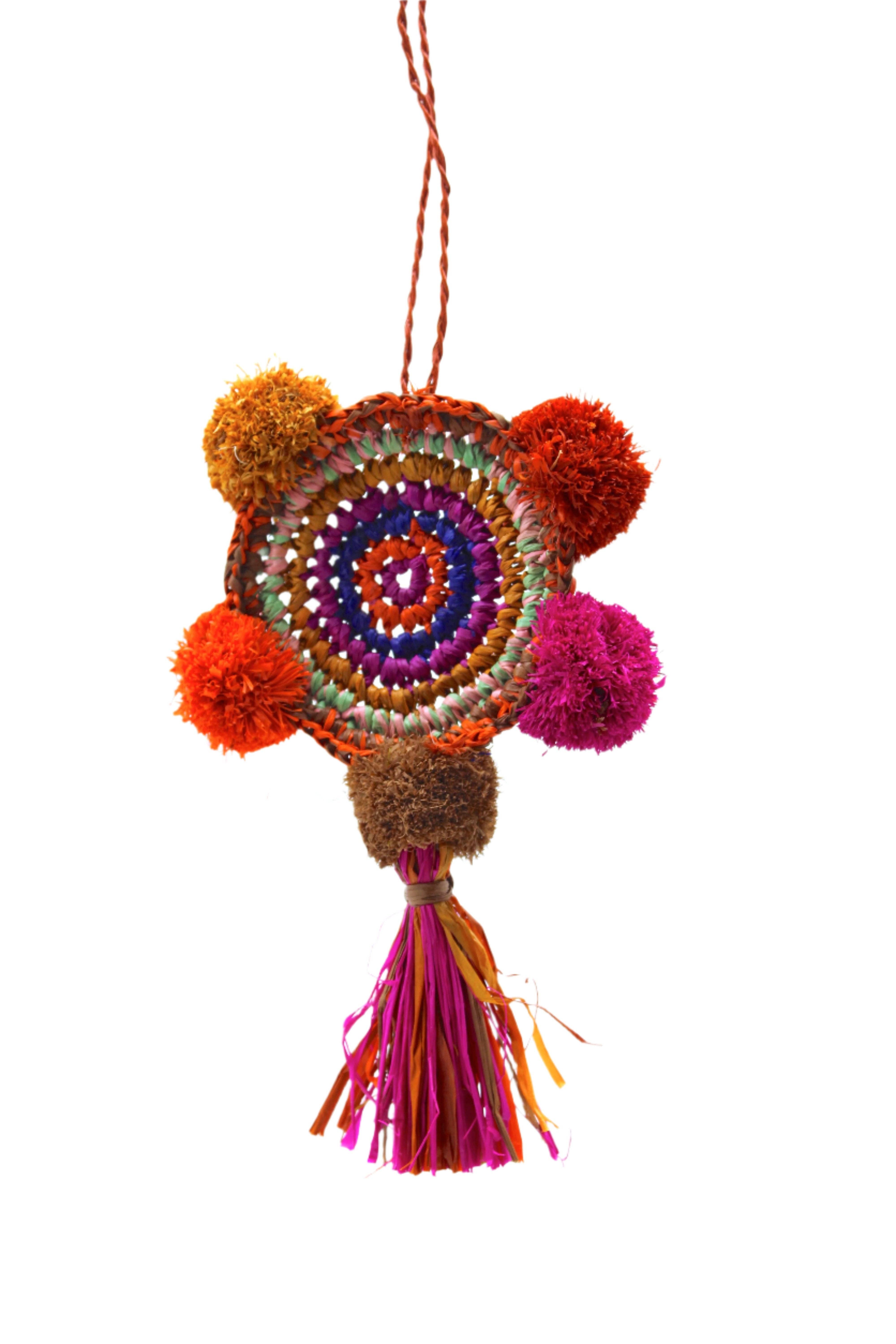 Shebobo - Wholesale Dream Catcher - Dreamcatcher Raffia Pompom & Tassel Charm Embellishment3