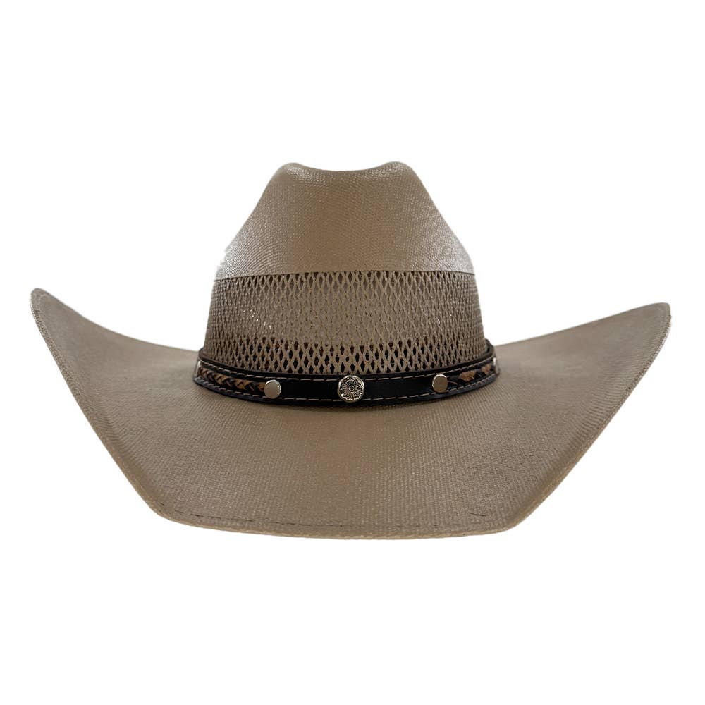 American Hat Makers - Venta al por mayor Sombrero cowboy - Unisex - Sombrero Vaquero de Paja - Estilo Austin5