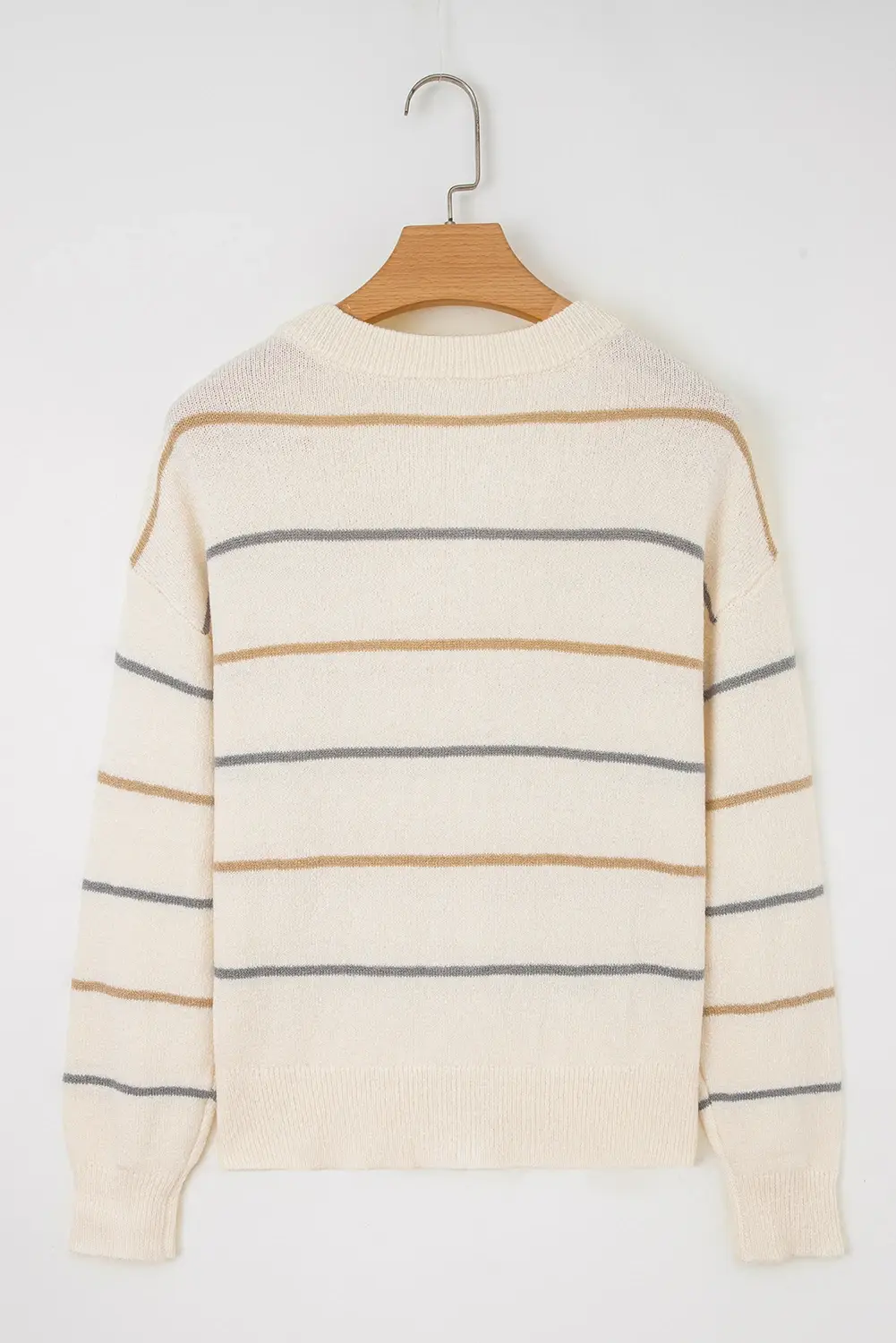Lovesoft - Wholesale Knit Sweater - Women's - Casual Striped Loose Fit Pullover Sweater for Women12